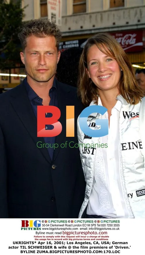 Til Schweiger & Wife at 'Driven' Premiere