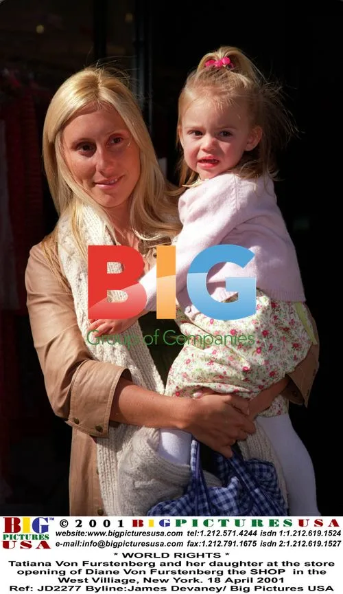 Tatiana Von Furstenberg and Daughter at DVF Store Opening