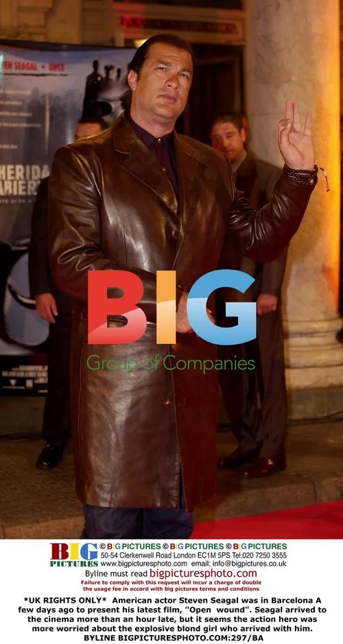 Steven Seagal attends film premiere in Barcelona