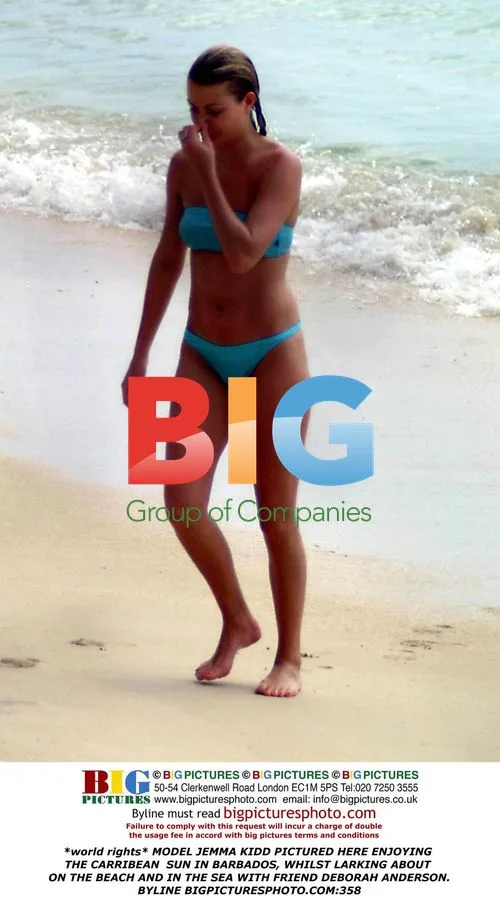 Jemma Kidd Enjoys Caribbean Sun in Barbados
