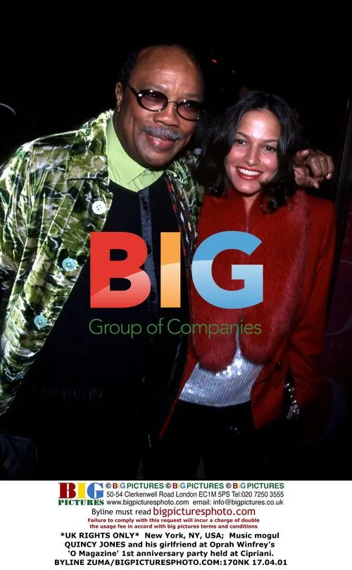 Quincy Jones and girlfriend at Oprah's O Magazine party