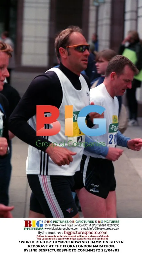 STEVEN REDGRAVE AT LONDON MARATHON