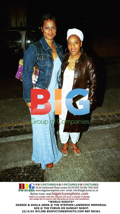 Desree & Shola Arma at Stephen Lawrence Memorial