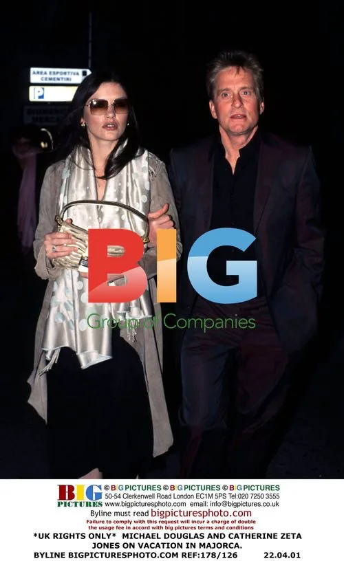 Michael Douglas and Catherine Zeta Jones in Majorca