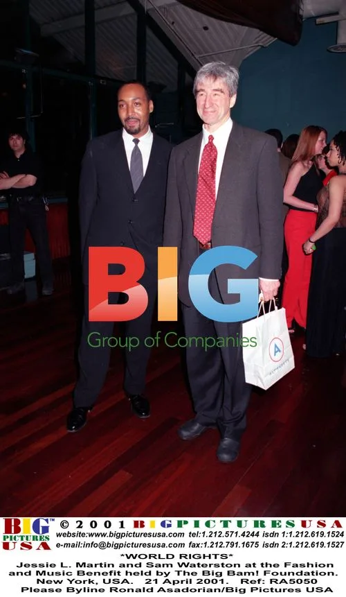 Jessie L. Martin and Sam Waterston at Fashion Benefit