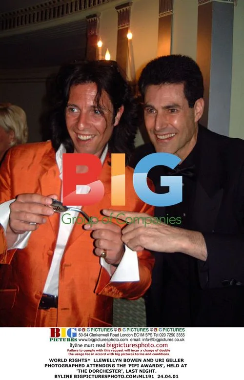Llewellyn Bowen and Uri Geller at FIFI Awards