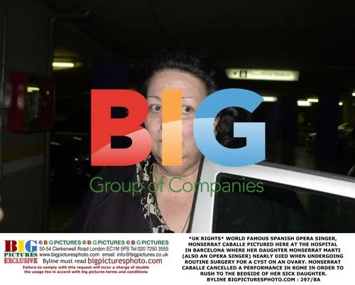 Monserrat Caballe at daughter's hospital bedside