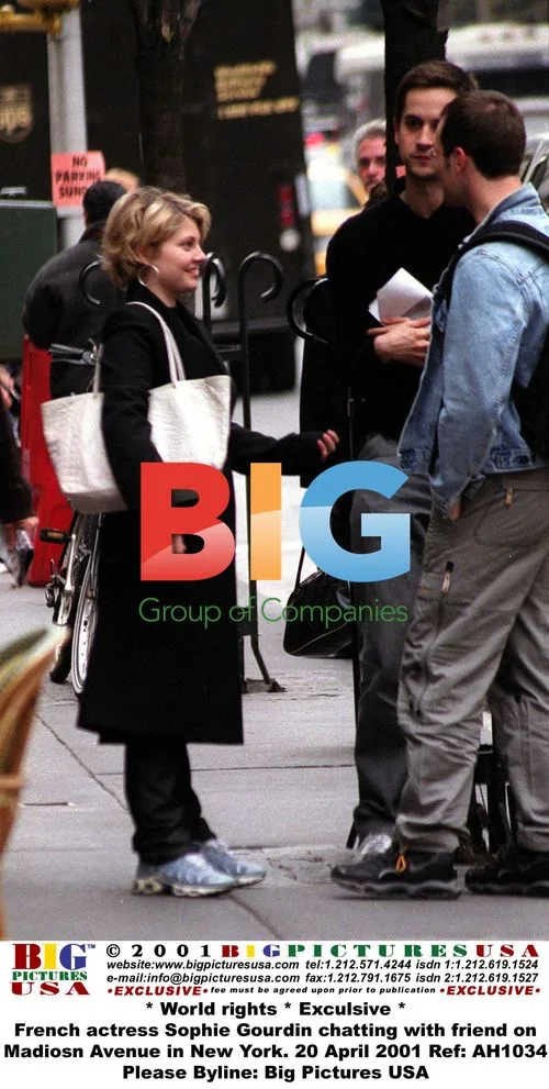 Sophie Gourdin Chatting on Madison Ave