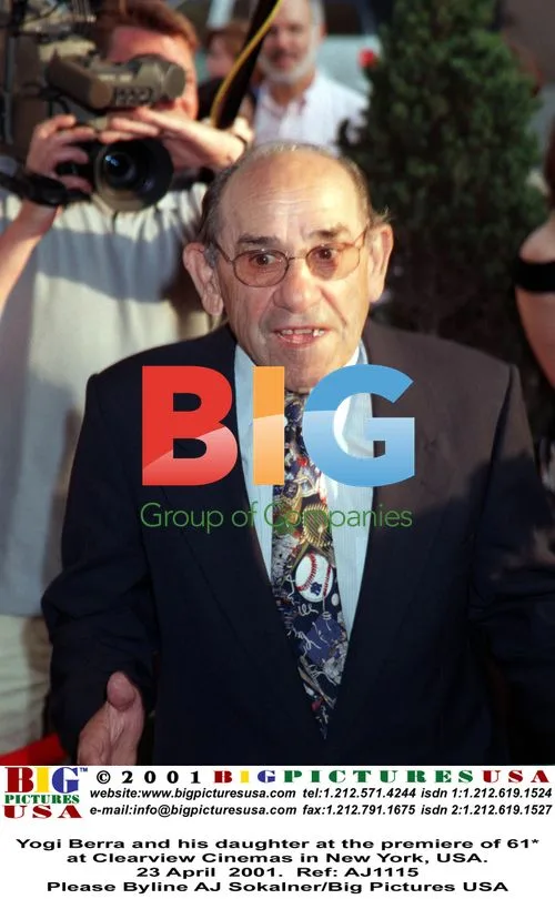 Yogi Berra and daughter at 61* premiere