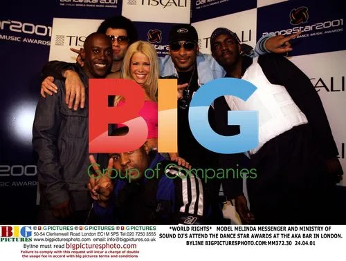 Melinda Messenger and Ministry of Sound DJs at Dance Star Awards
