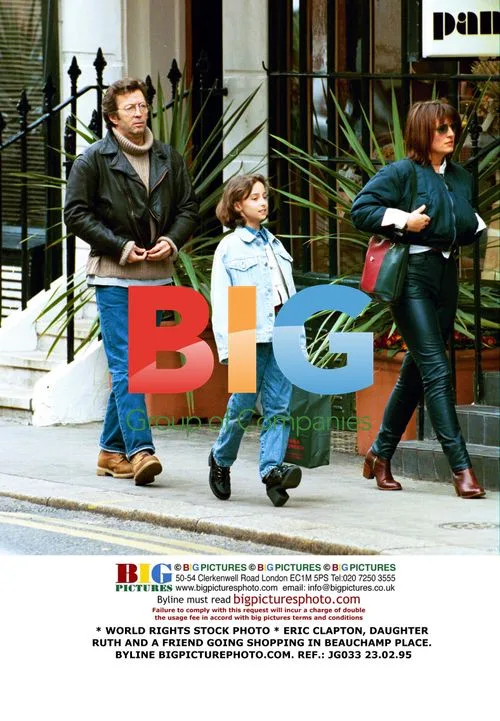 Eric Clapton with friend and daughter Ruth