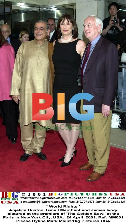 Anjelica Huston, Merchant and Ivory at 'The Golden Bowl' Premiere