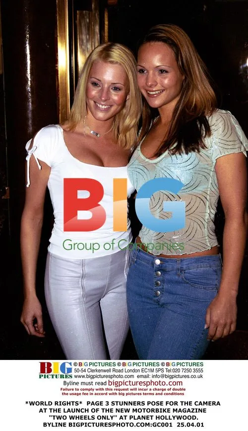 PAGE 3 STUNNERS POSE FOR NEW MOTORBIKE MAGAZINE LAUNCH