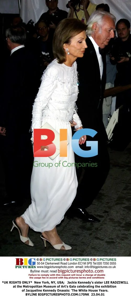 Lee Radziwill at Met Gala for Jacqueline Kennedy Exhibit