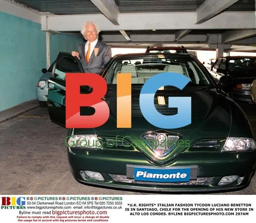 Italian Fashion Tycoon Luciano Benetton in Santiago, Chile