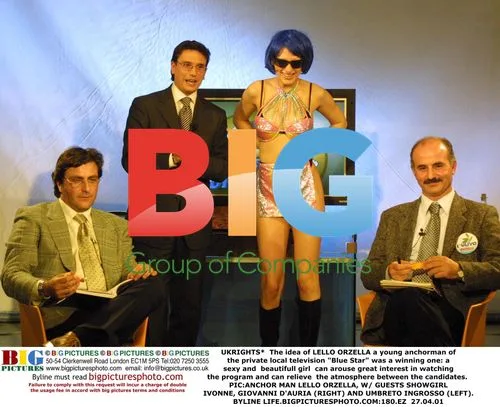 LELLO ORZELLA w/ SHOWGIRL IVONNE, GIOVANNI & UMBERTO