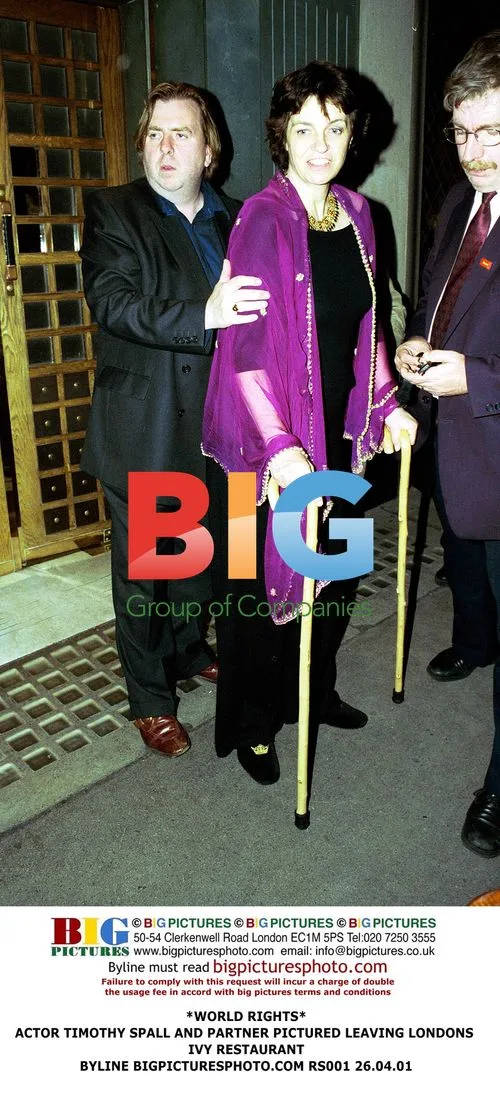Timothy Spall and Partner Leaving The Ivy