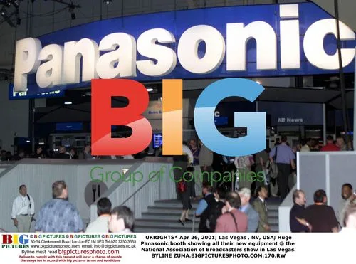 Panasonic booth at the NAB show in Las Vegas