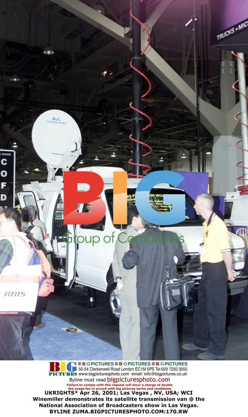 WCI Winemiller satellite transmission van at NAB