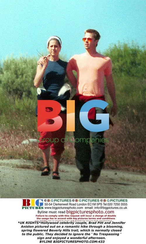 Brad Pitt and Jennifer Aniston on private Beverly Hills hike