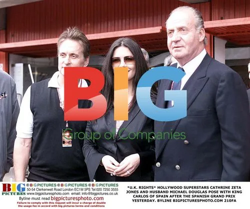 Cathrine Zeta Jones and Michael Douglas with King Carlos