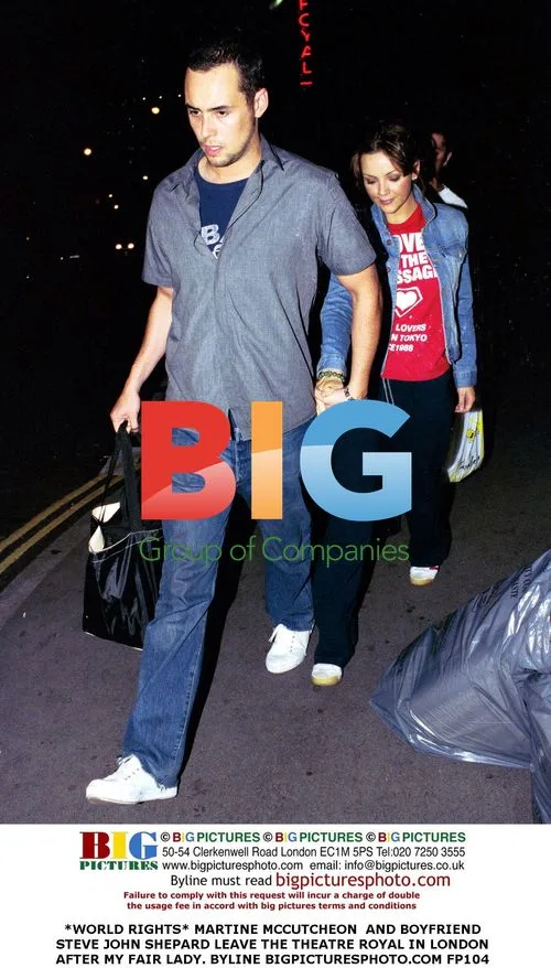 Martine McCutcheon and boyfriend Steve John Shepard