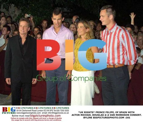 Michael Douglas with Prince Felipe and Family