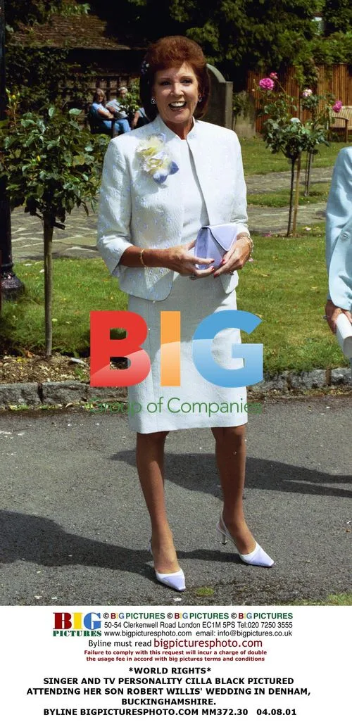 Cilla Black Attends Son's Wedding