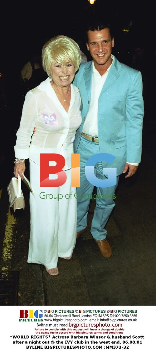 Barbara Winsor & husband Scott after night out