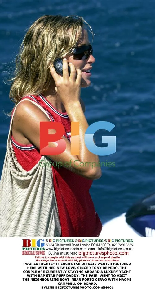 Ophilie Winter and Tony De Niro on Yacht