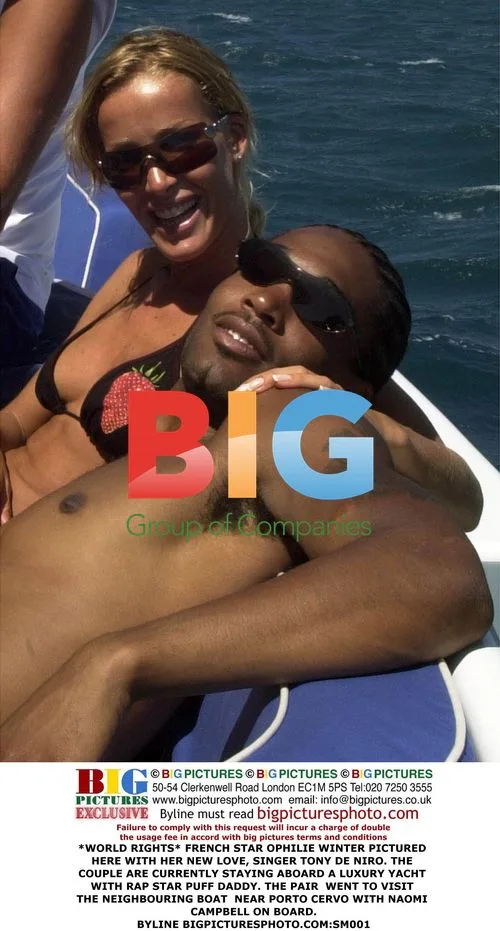 Ophilie Winter and Tony De Niro on Yacht