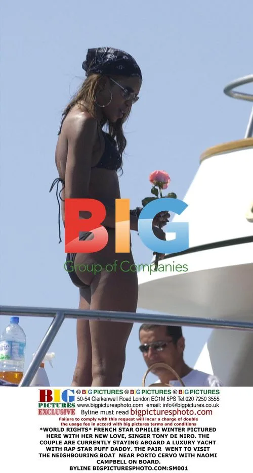 Ophilie Winter and Tony De Niro on Yacht