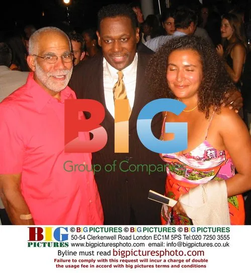 Ed Bradley & Luther Vandross at Album Party