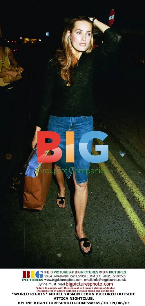 Yasmin Lebon outside Attica nightclub