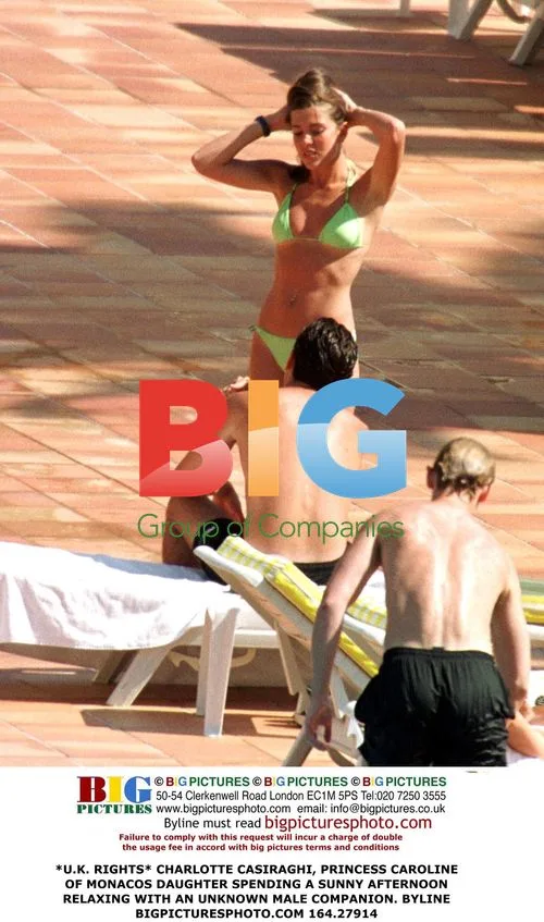 Charlotte Casiraghi Relaxing with Male Companion