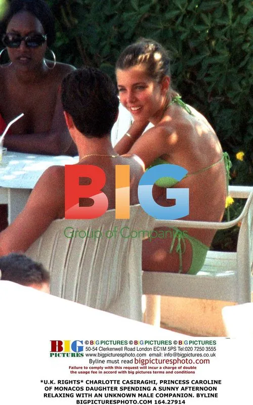Charlotte Casiraghi and Male Companion Relax