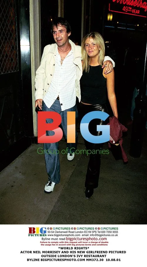 Neil Morrisey and Girlfriend Outside Ivy Restaurant