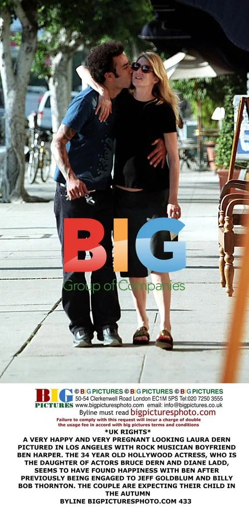 Pregnant Laura Dern with Boyfriend Ben Harper