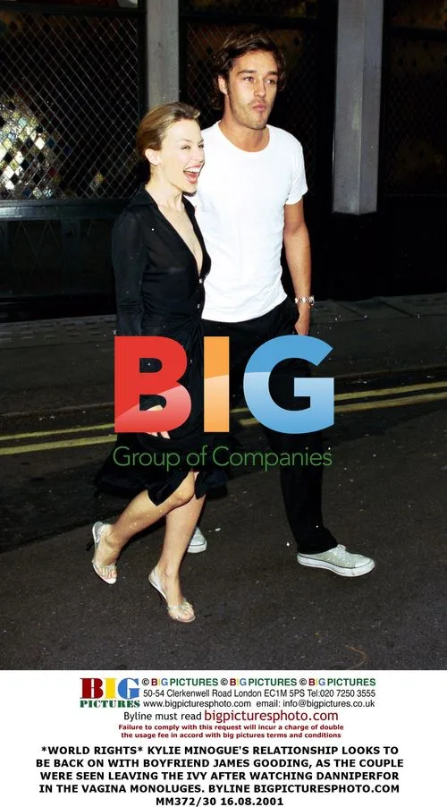 Kylie Minogue and James Gooding Seen Leaving The Ivy