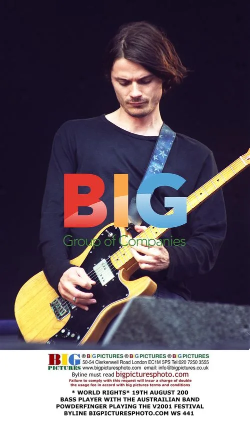 Powderfinger Bassist at V2001 Festival
