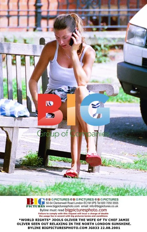 Jools Oliver Relaxing in North London