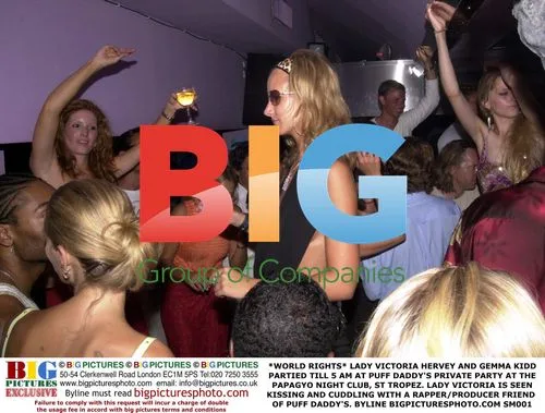 Lady Victoria Hervey partied at Puff Daddy's St Tropez club