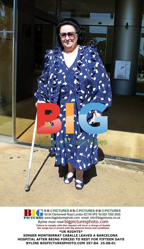 Montserrat Caballe leaves Barcelona hospital
