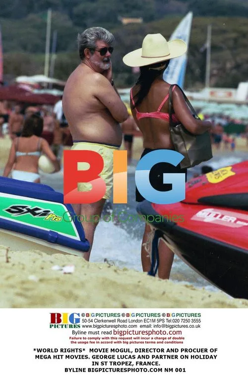 George Lucas and Partner on St Tropez Holiday
