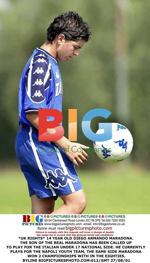 14-Year-Old Diego Armando Maradona Jr.