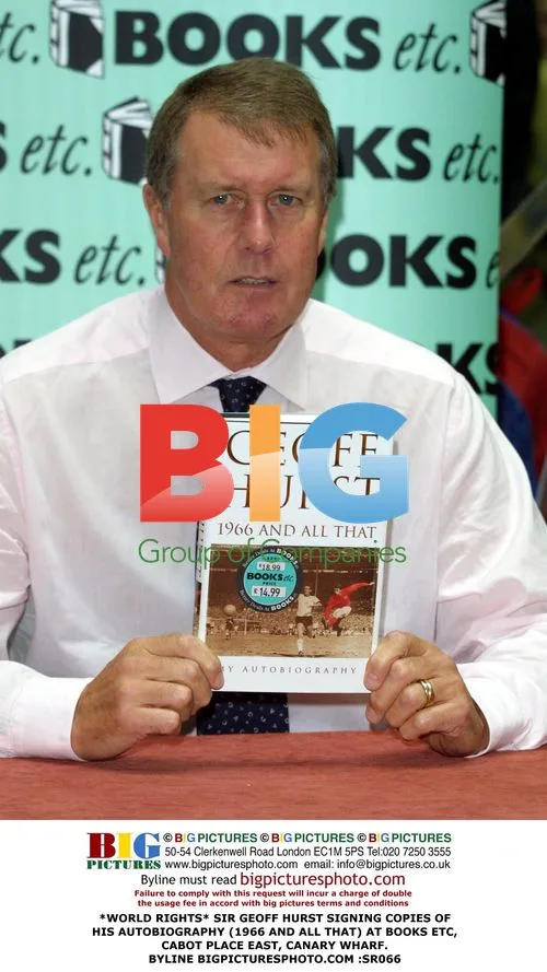 Sir Geoff Hurst Signing Autobiography