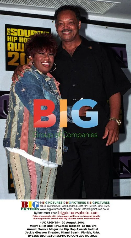 Missy Elliot and Rev.Jesse Jackson at Source Awards