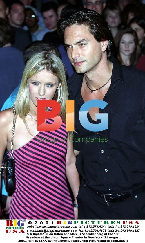 Nikki Hilton and Marcus Schenkenberg at "O" Premiere