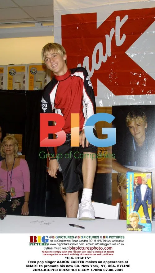 Aaron Carter promotes new CD at Kmart