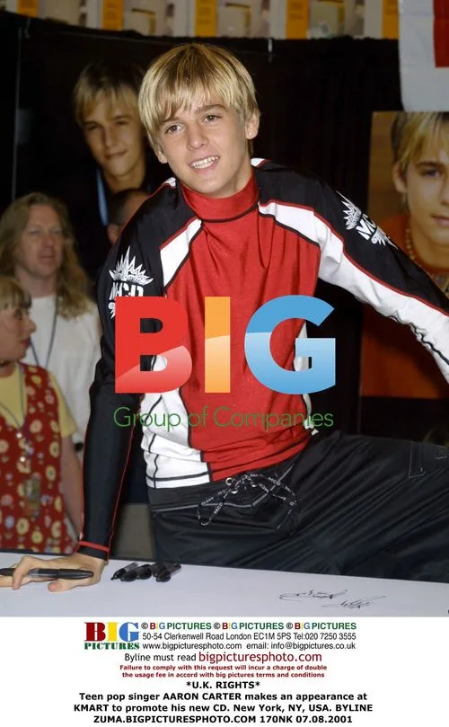 Aaron Carter at KMART CD Promotion